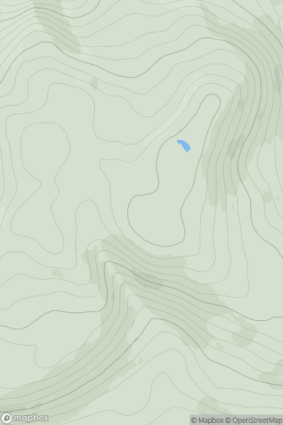 Thumbnail image for Beinn Bhuidhe [Mull and Nearby Islands] [NM590399] showing contour plot for surrounding peak